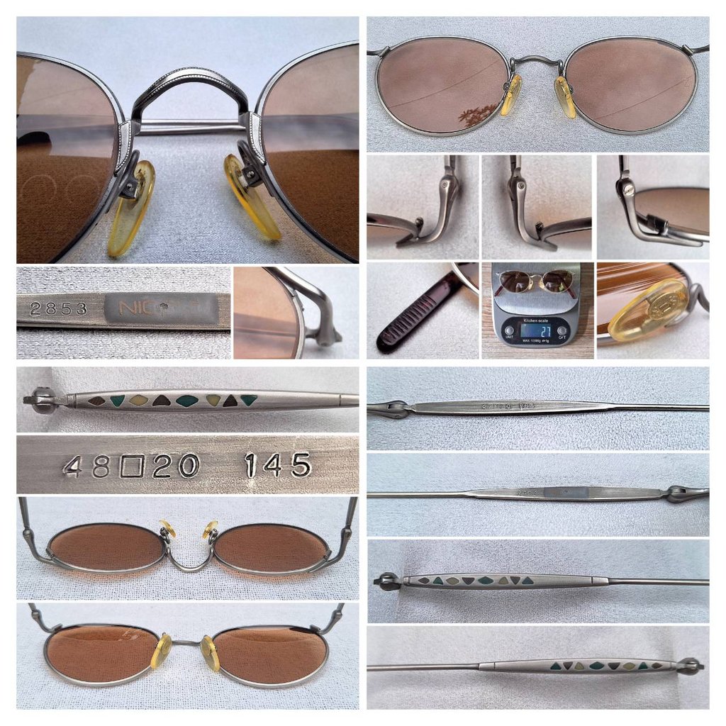 แว่นตาหัตถศิลป์จากแรงบันดาลใจของมหาวิหารโกธิค นิโคล โดย มัตสึดะ–NICOLE by MATSUDA 1 ในผู้ผลิตแว่นตาที่ดีที่สุดของญี่ปุ่น ตัวแท้ สภาพเทพ เก่าเก็บทศวรรษ1980 โคตรเลนส์กระจกพระเจ้า คาร์ล ไซส์ เยนา ที่ได้รับยกย่องว่าดีที่สุดตลอดกาลของชนชาติเยอรมัน ขนาดมาตรฐาน–Standard One Size128mm สวมใส่ได้ทุกขนาดใบหน้า