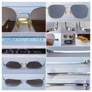 1 ใน 4 โคตรแว่นตาอเมริกันเสืออากาศทศวรรษ 1970s ยุคสงครามเวียดนาม คอมมานด์–เอโอ COMMAND–AO ตัวแท้ สภาพดีงาม วินเทจใช้งานถนอม  โคตรเลนส์กระจกคริสตัลพระเจ้าอันล้ำค่า คาร์ล ไซส์ เยนา–CARL ZEISS JENA ที่ได้รับยกย่องว่าดีที่สุดตลอดกาลของชนชาติเยอรมัน น.น.38g ขนาดมาตรฐาน–ใหญ่ 147mm สวมใส่ได้ทุกขนาดใบหน้า