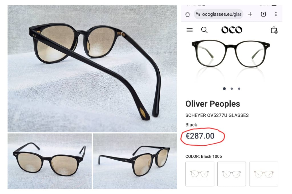 ที่สุดแห่งแว่นตาอเมริกันสายพันธุ์แคลิฟอร์เนียน โอลิเวอร์ พีเพิลส์–OLIVER PEOPLES ตัวแท้ สภาพเทพใช้งานสุดทนุถนอม กรอบอะซีเทต–อนุพันธุ์เส้นใยพืช–ดำ เลนส์กระจกคริสตัล 2 ชั้น สีน้ำตาล–คาราเมล ค่าสายตายาว +250 มองไกล +25 ชัดแจ๋วถึงปลายฟ้า ใช้เป็นแว่นกันแดดได้ในตัว ขนาดมาตรฐาน 138mm สวมใส่ได้ทุกขนาดใบหน้า