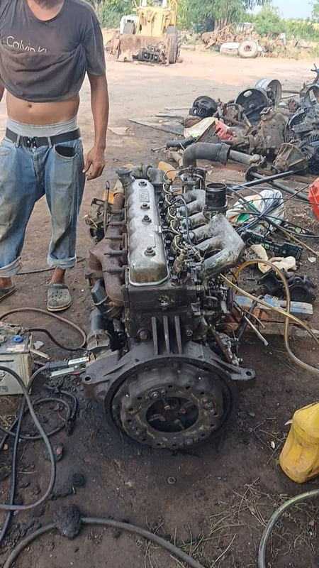 เครื่อง ISUZU 6BG1 175 แรงม้า ปั้มลม 39500 บาท พร้อมใช้งาน