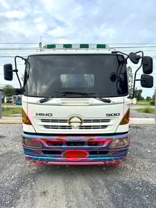 HINO FG 212แรงม้า รถบรรทุก 6ล้อ กระบะเหล็กติดเครน ปี2005