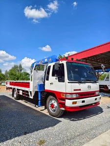HINO FF 210แรงม้า รถบรรทุก 6ล้อ กระบะเหล็กติดเครน ปี2000