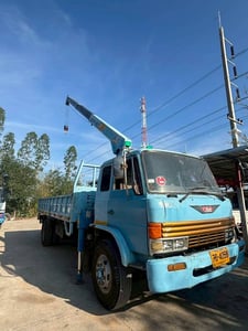 HINO FD168 202แรงม้า รถบรรทุก 6ล้อ กระบะเหล็กติดเครน ปี1997