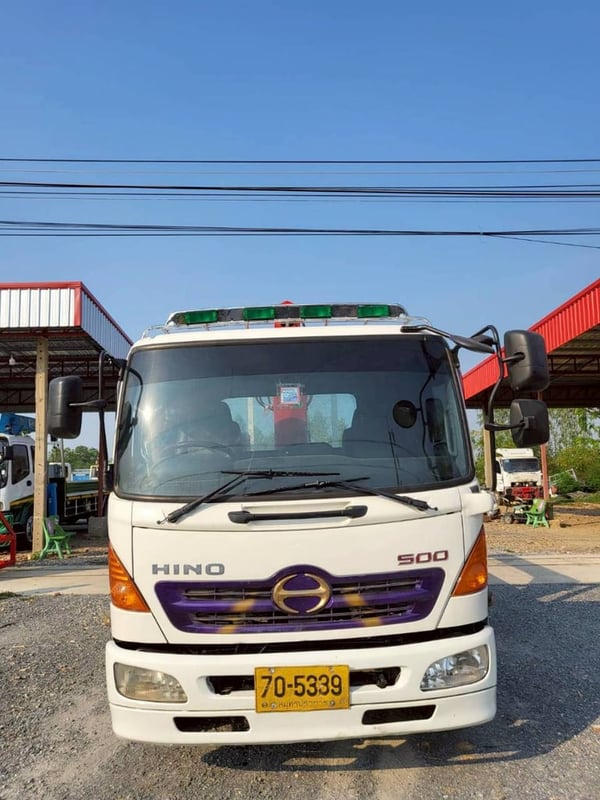 HINO FC 144แรงม้า รถบรรทุก 6ล้อ กระบะเหล็กติดเครน ปี2003