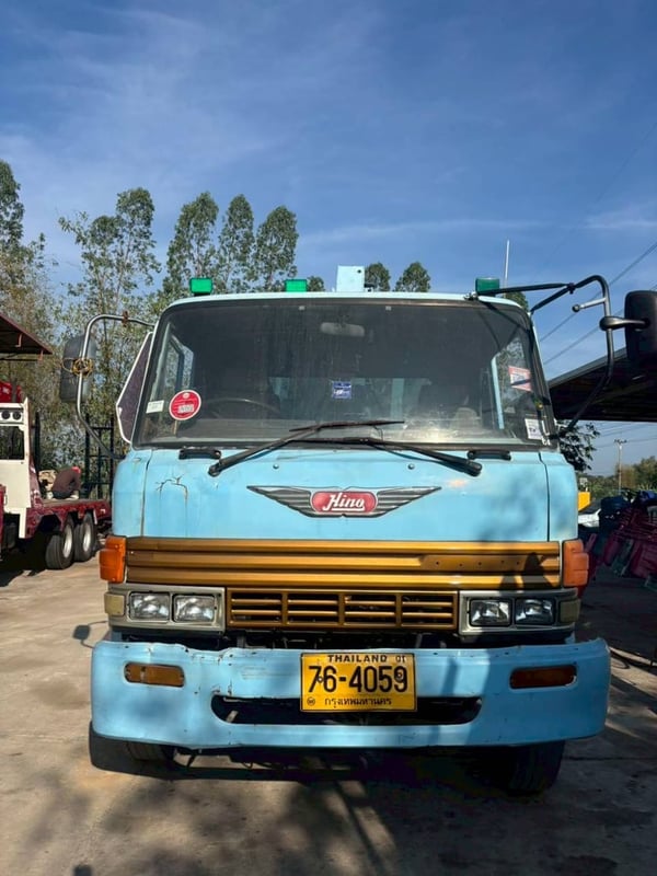 HINO FD168 202แรงม้า รถบรรทุก 6ล้อ กระบะเหล็กติดเครน ปี1997