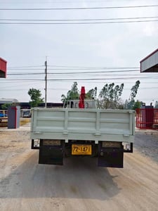 HINO KM779 117แรงม้า รถบรรทุก 6ล้อ กระบะเหล็กติดเครน ปี1999