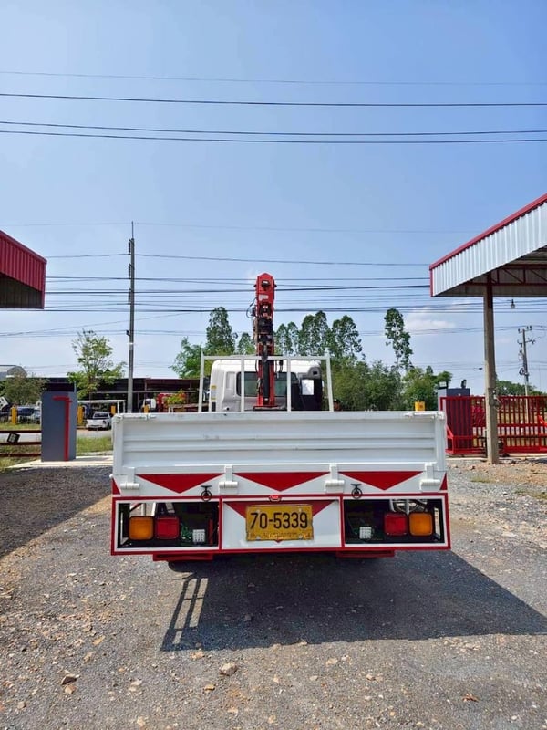 HINO FC 144แรงม้า รถบรรทุก 6ล้อ กระบะเหล็กติดเครน ปี2003