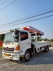 HINO FC 144แรงม้า รถบรรทุก 6ล้อ กระบะเหล็กติดเครน ปี2003