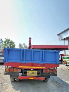 HINO FF 195แรงม้า รถบรรทุก 6ล้อ กระบะเหล็กติดเครน ปี2004