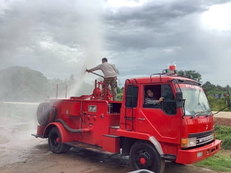 รหัส N280 MITSUBISHI FUSO FM 160แรงม้า รถบรรทุก 6ล้อ รถดับเพลิง ปี1997