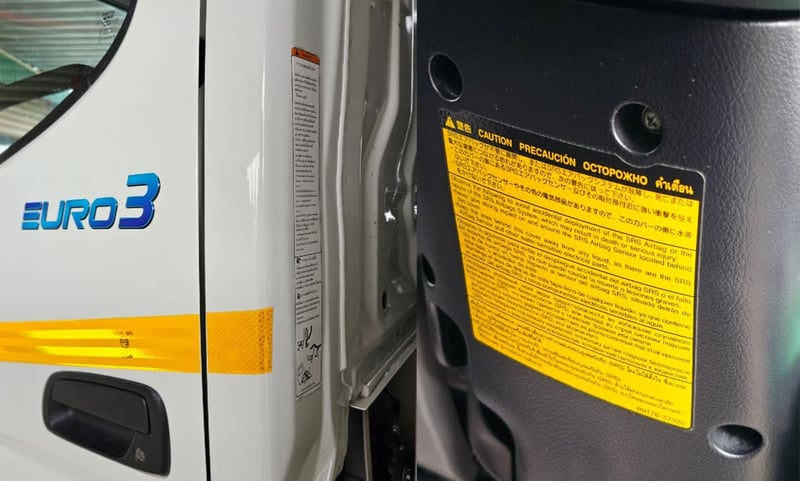 4ล้อ HINO ATOM XZU 136 ตู้เย็น ไมล์ 85,xxx กระจกไฟฟ้า ปี 2566 ป้ายเล็กไม่ติดเวลา