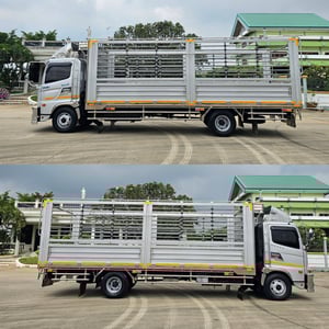 NEW FC9j 210 ปี 2567 กระบะเปิดข้างได้ พื้นสแตนเลส ต่อ อู่วันชัย ยาว 6.60 ยางใหม่ 6 เส้น