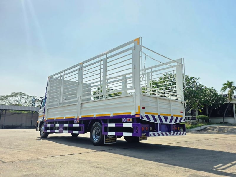 NEW Hino FC9J 210 Victor กระบะพื้นสแตนเลส ปี 2567 ยาว 6.60 เมตร เปิดข้างรอบข้าง