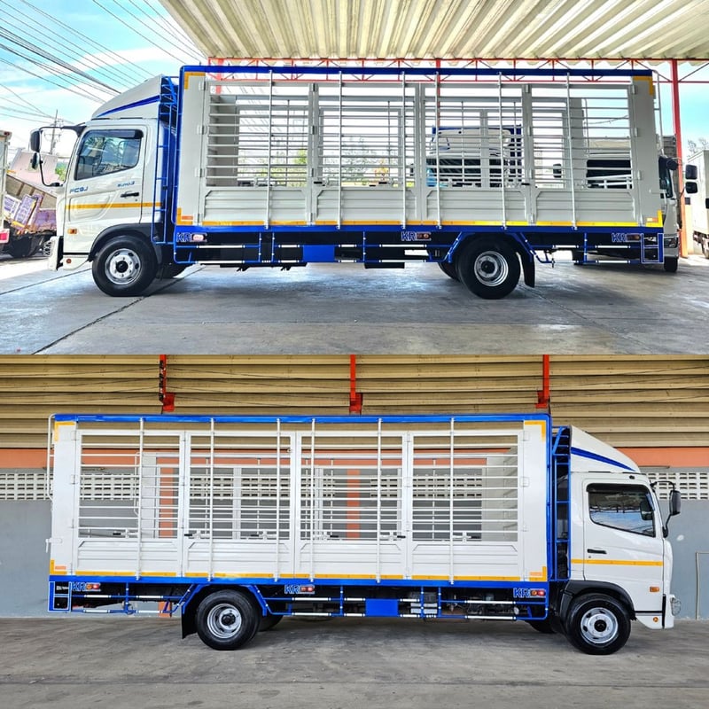 NEW Hino FC9J 210 Victor ยางใหม่ ปี 2566 ยาว 6.60 เมตร เปิดข้างรอบข้าง