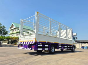 NEW HINO FC9J 210 กระบะพื้นสแตนเลส ปี 2567 ยาว 6.60 เมตร เปิดข้างรอบข้าง