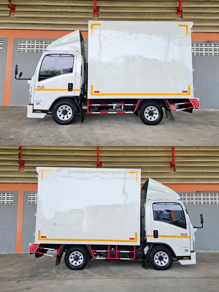 4ล้อ NLR ปี 2565 ตู้ไซต์พิเศษ สูง 2.10 ยางใหม่ 4เส้น ไม่ติดเวลา ป้ายเล็ก 