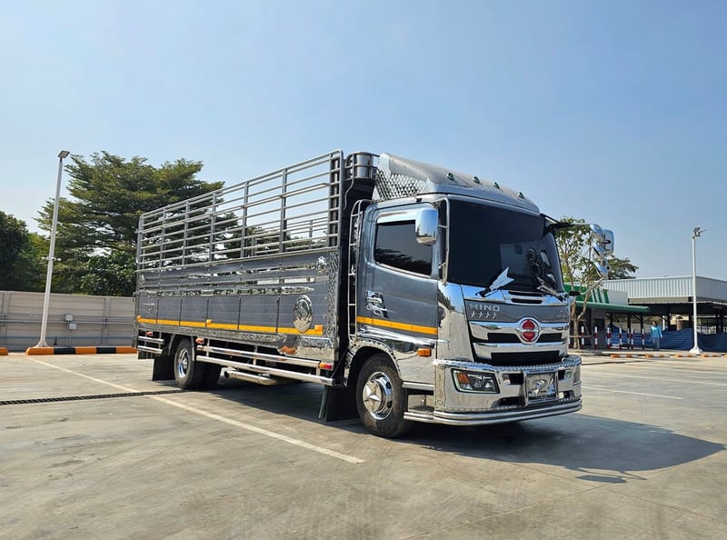 NEW Hino FC9J 210 Victor อู่ช่างยุทธ ปี 2566 ยาว 6.60 เมตร กระบะพื้นสแตนเลส+แผงมิเนียม