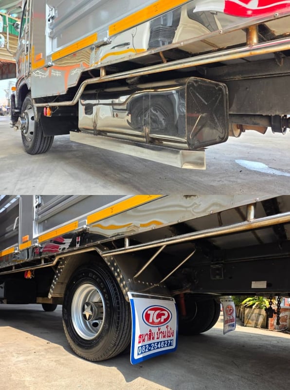 NEW FC9j 210 ปี 2567 ไมล์ 8 หมื่น กระบะเปิดข้างได้ พื้นสแตนเลส ยาว 6.60 ยางใหม่ 6 เส้น