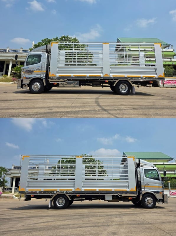 NEW FC9j 210 ปี 2567 ไมล์ 8 หมื่น กระบะเปิดข้างได้ พื้นสแตนเลส ยาว 6.60 ยางใหม่ 6 เส้น