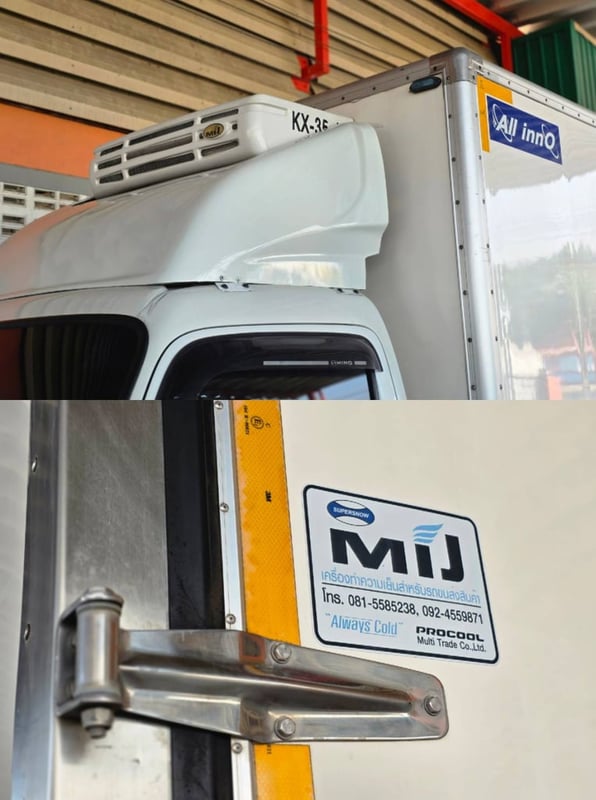 4ล้อ HINO ATOM XZU 136 ตู้เย็น ไมล์ 88,xxx กระจกไฟฟ้า ปี 2566 ป้ายเล็กไม่ติดเวลา