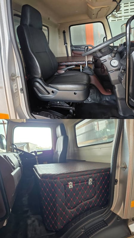 NEW FC9j 210 ปี 2567 ไมล์ 8 หมื่น กระบะเปิดข้างได้ พื้นสแตนเลส ยาว 6.60 ยางใหม่ 6 เส้น