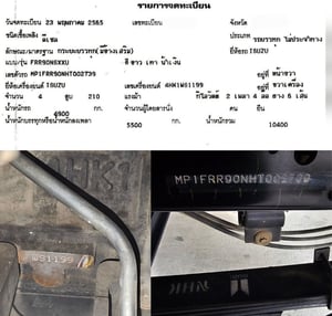FRR 210 ปี 2565 กระบะคอก ยาว 6.60 เมตร แผงมิเนียม น.น รถ 4.9 ตัน FRR 210 ปี 2565 กระบะคอก ยาว 6.60 เมตร แผงมิเนียม น.น รถ 4.9 ตัน