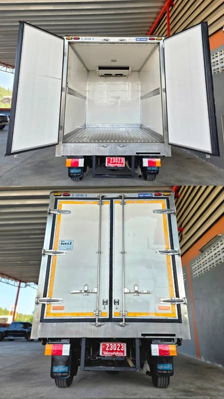 4ล้อ HINO ATOM XZU 136 ตู้เย็น ไมล์ 88,xxx กระจกไฟฟ้า ปี 2566 ป้ายเล็กไม่ติดเวลา