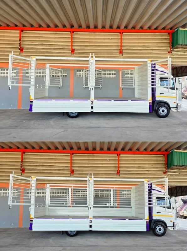 NEW Hino FC9J 210 Victor กระบะพื้นสแตนเลส ปี 2567 ยาว 6.60 เมตร เปิดข้างรอบข้าง NEW Hino FC9J 210 Victor กระบะพื้นสแตนเลส ปี 2567 ยาว 6.60 เมตร เปิดข้างรอบข้าง