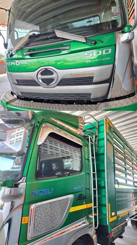 NEW FC9j 210 ปี 2566 พื้นสแตนเลส กระบะเปิดข้างได้ ยาว 6.60 ยางใหม่ 6 เส้น