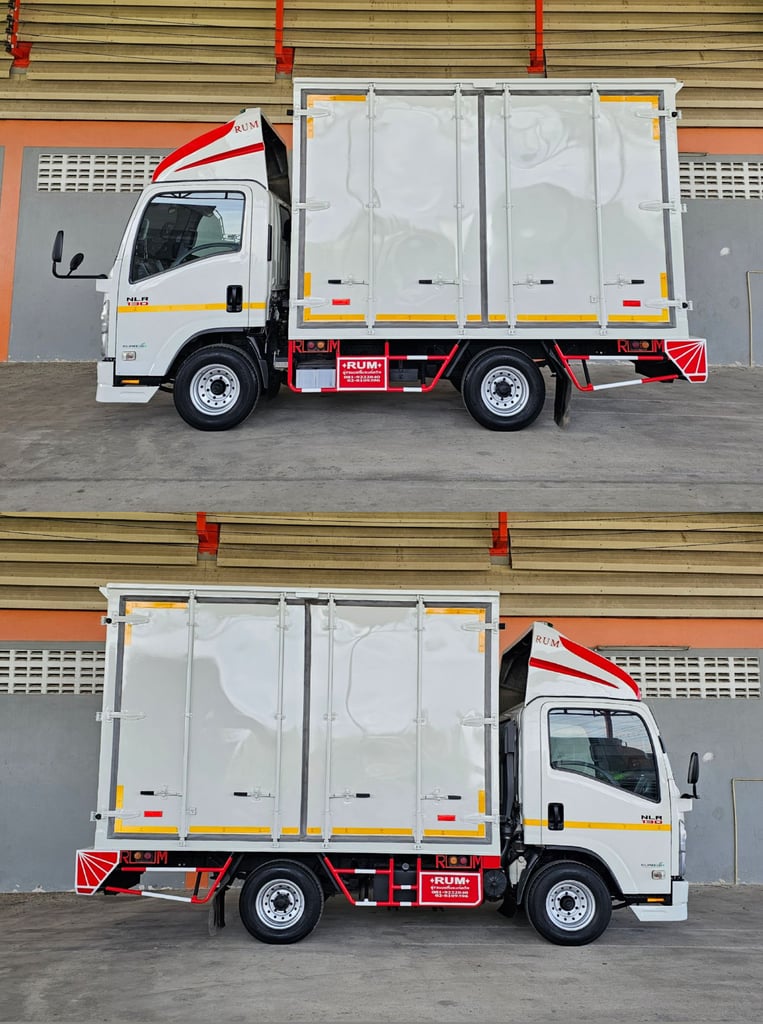 4ล้อ NLR 130 ปี 2564 ตู้ไซส์ใหญ่พิเศษ สูง 2.10 ไม่ติดเวลา ป้ายเล็ก รถห้างแท้ๆ