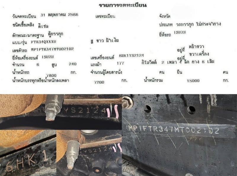 NEW FTR 240 ไมล์ 99,xxx ปี 2566 ตู้ 10 บาน  รถห้างแท้ ยาว 7.70 เมตร