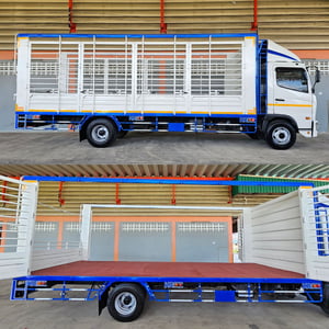 NEW Hino FC9J 210 Victor ยางใหม่ ปี 2566 ยาว 6.60 เมตร เปิดข้างรอบข้าง