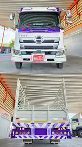 NEW Hino FC9J 210 Victor กระบะพื้นสแตนเลส ปี 2567 ยาว 6.60 เมตร เปิดข้างรอบข้าง