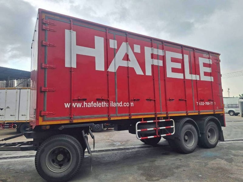 ลูกพ่วงตู้แห้ง 6 บาน ยาว 7.20 ม. ปี 53