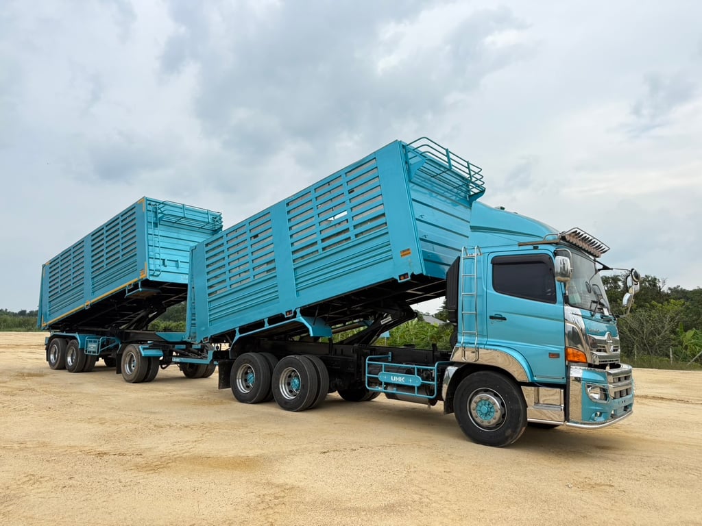 HINO FM1A 344 แรง ปี 66 แม่ลูกพ่วงดั้มเกษตร ⚡️