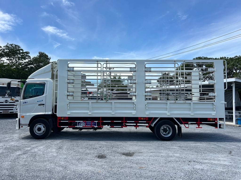 HINO FC9J 210 HP กระบะเหล็กลูกรั้วเลส เปิดได้รอบ ยาว 6.55 🔥💕 HINO FC9J 210 HP กระบะเหล็กลูกรั้วเลส เปิดได้รอบ ยาว 6.55 🔥💕