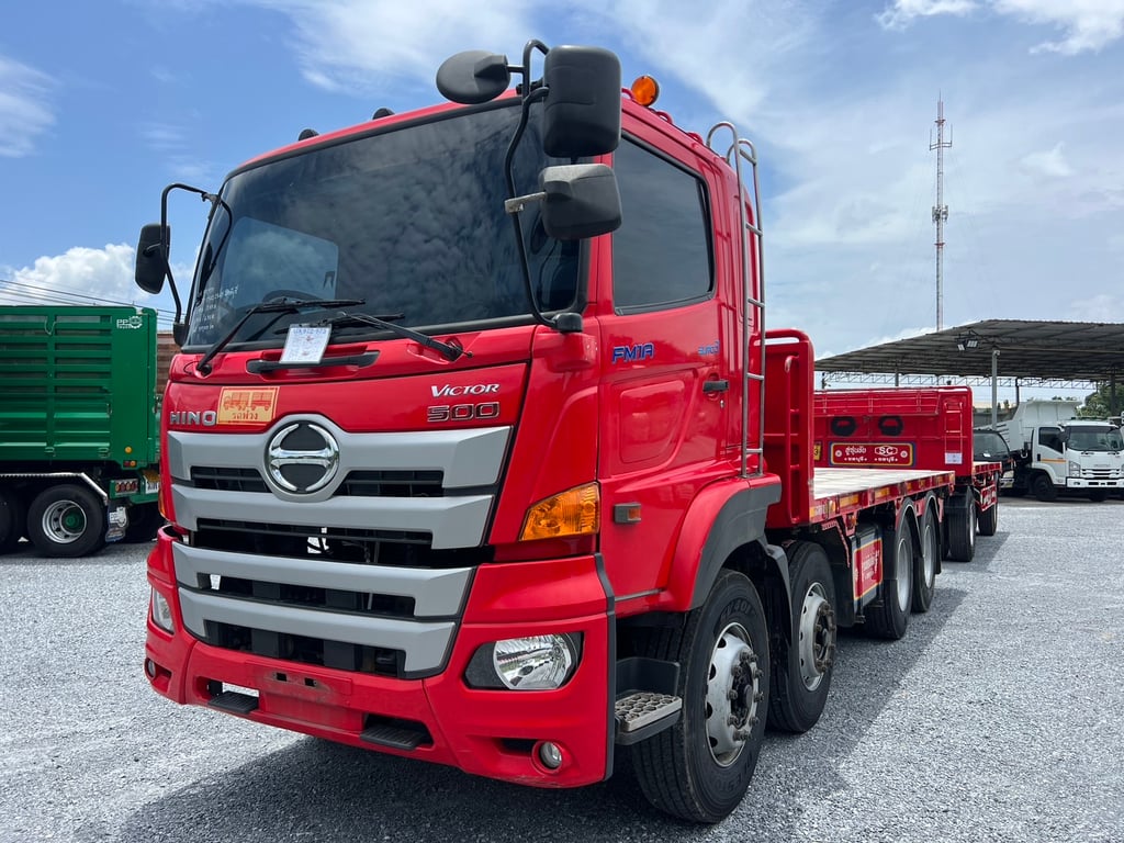 HINO FM 380แรงม้า รถบรรทุก 12ล้อ พ่วงแม่ลูก ปี2021 เลขไมล์ 330,000 กม. HINO FM 380แรงม้า รถบรรทุก 12ล้อ พ่วงแม่ลูก ปี2021 เลขไมล์ 330,000 กม.