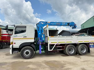 🔥HINO FM1A 344 แรงม้า ปี 66 ติดเครน XCMG 6.5 ตัน (4 ปลอก 3 ชัก)🚚