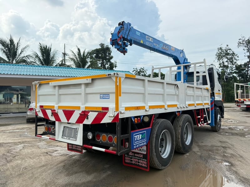 🔥HINO FM1A 344 แรงม้า ปี 66 ติดเครน XCMG 6.5 ตัน (4 ปลอก 3 ชัก)🚚
