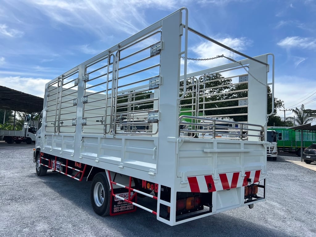 HINO FC9J 210 HP กระบะเหล็กลูกรั้วเลส เปิดได้รอบ ยาว 6.55 🔥💕 HINO FC9J 210 HP กระบะเหล็กลูกรั้วเลส เปิดได้รอบ ยาว 6.55 🔥💕