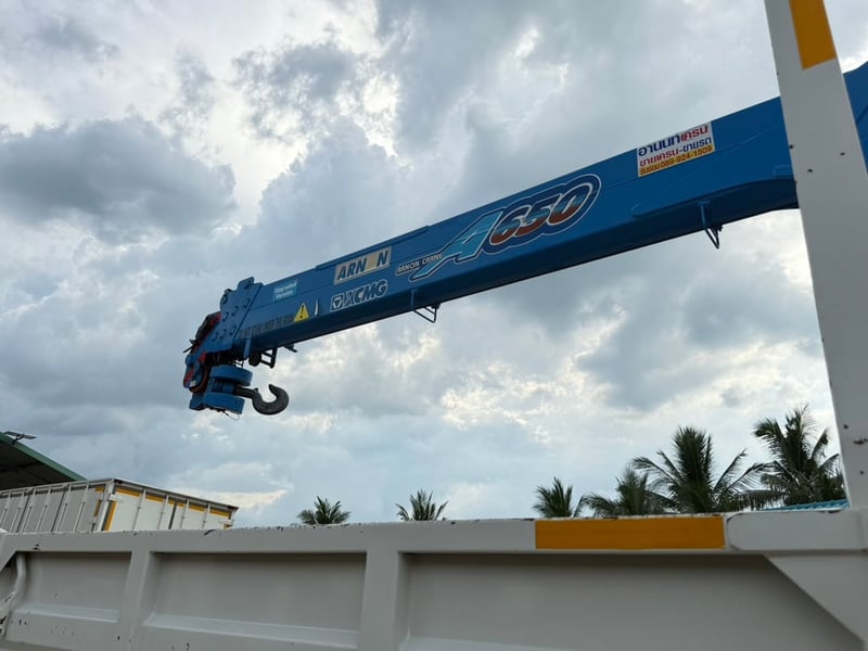 🔥HINO FM1A 344 แรงม้า ปี 66 ติดเครน XCMG 6.5 ตัน (4 ปลอก 3 ชัก)🚚