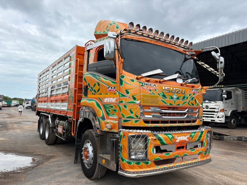 ISUZU FXZ 360 ปี63 ไม่ดั้ม กระบะเหล็ก 6.20ม. สูง 1.80 ม.🚚