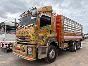 ISUZU FXZ 360 ปี63 ไม่ดั้ม กระบะเหล็ก 6.20ม. สูง 1.80 ม.🚚