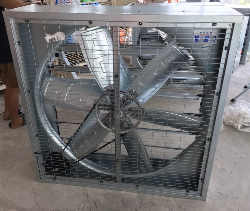พัดลมฟาร์มบานเกล็ด 48 นิ้ว Killer ใบพัดกาวาไนซ์ Cooling Fan