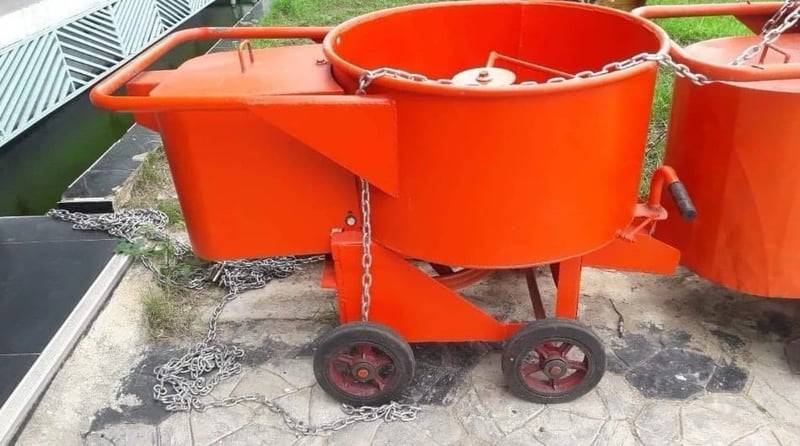 โม่ปูนฉาบ ขนาด 1 ถุง รวมมอเตอร์ Cement Mixer