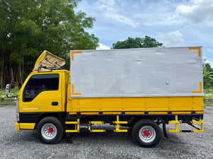 NKR 100 แรง (การ์ตูน) (4 ล้อ - ป้ายเล็กไม่ติดเวลา) (กระบะ+ตู้ทึบ) (กระทะผ่า+ยางดี 4 เส้น) (แบตเตอรี่ใหม่) เครื่องดี คัสซีสวย แอร์เย็น พร้อมโอน