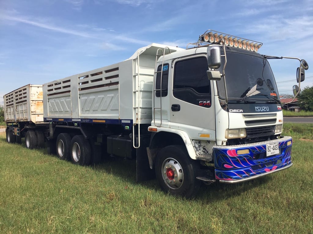 ขายรถพ่วงดั้มเดก้า270 ปี45 ราคา 1,150,000 ขายรถพ่วงดั้มเดก้า270 ปี45 ราคา 1,150,000