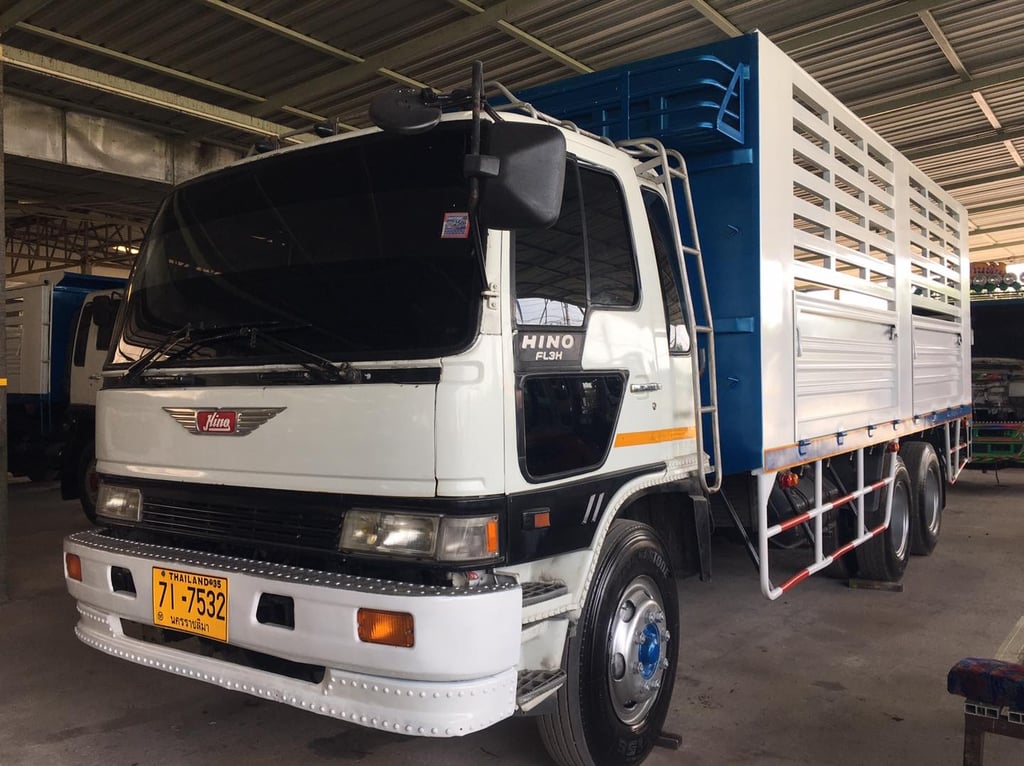 HINO FL3H 195แรง กระบะบรรทุก สภาพดีพร้อมใช้งาน ราคา 540,000