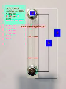 LEVEL GAUGE SCREW AIRCOMPRESSOR เกจวัดระดับน้ำมัน (063-1614747)