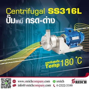 ปั๊มสูบส่งเคมีแบบแนวนอน สูบส่งสารเคมีเข้มข้น TAPFLO pump